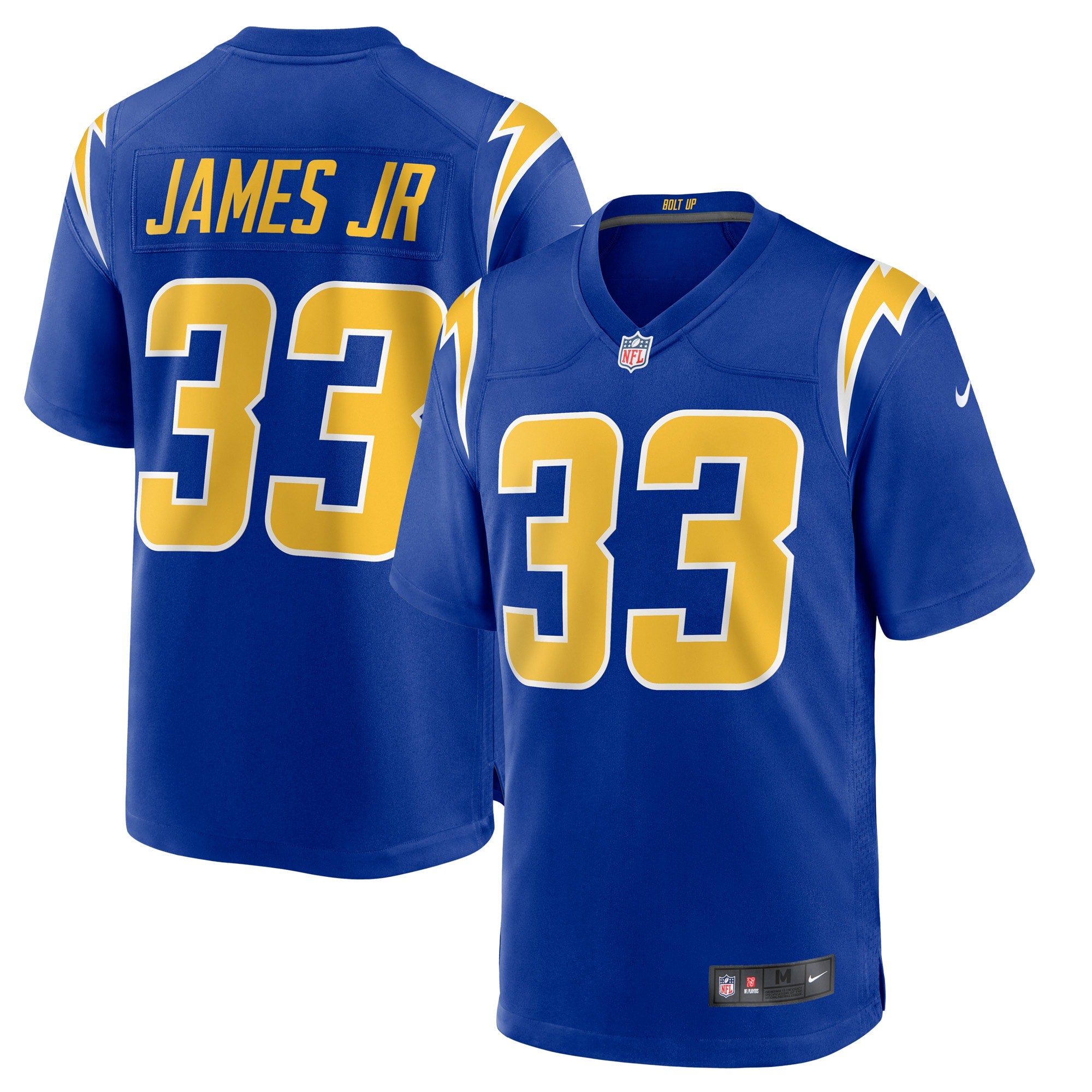 Derwin James Los Angeles Chargers Nike Game Jersey - White/Navy/Royal - Image 6