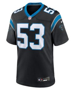 Alternative view of Claudin Cherelus Carolina Panthers Nike Team Game Jersey -  Black