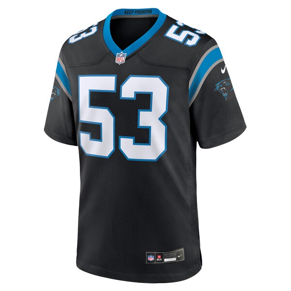 Claudin Cherelus Carolina Panthers Nike Team Game Jersey - Black - Image 2