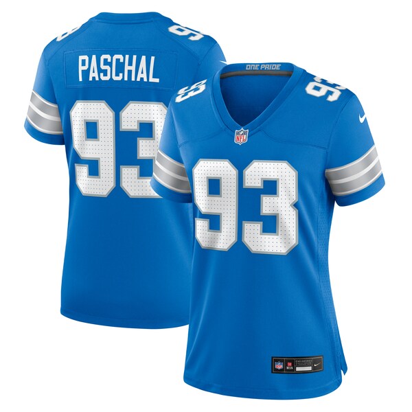 Josh Paschal Detroit Lions Nike Women's Team Game Jersey - Blue - Image 2