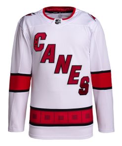 Alternative view of Carolina Hurricanes adidas Men's Away Primegreen Authentic Jersey - White