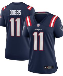 Joshua Dobbs New England Patriots Nike Women's Team Game Jersey -  Navy
