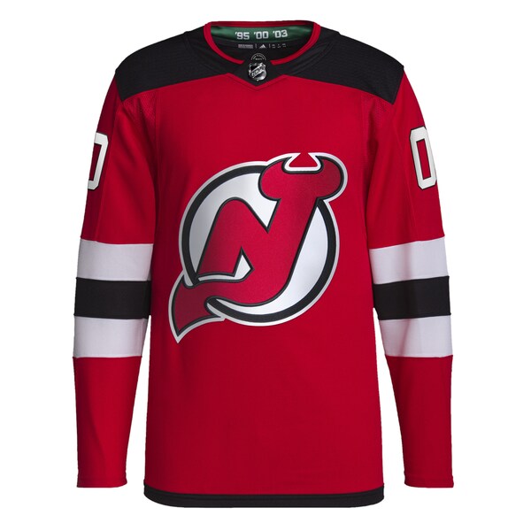 New Jersey Devils adidas Home Primegreen Authentic Custom Jersey - Red - Image 2