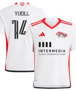 Jackson Yueill San Jose Earthquakes adidas Youth 2024 The 50 Kit Replica Player Jersey - White