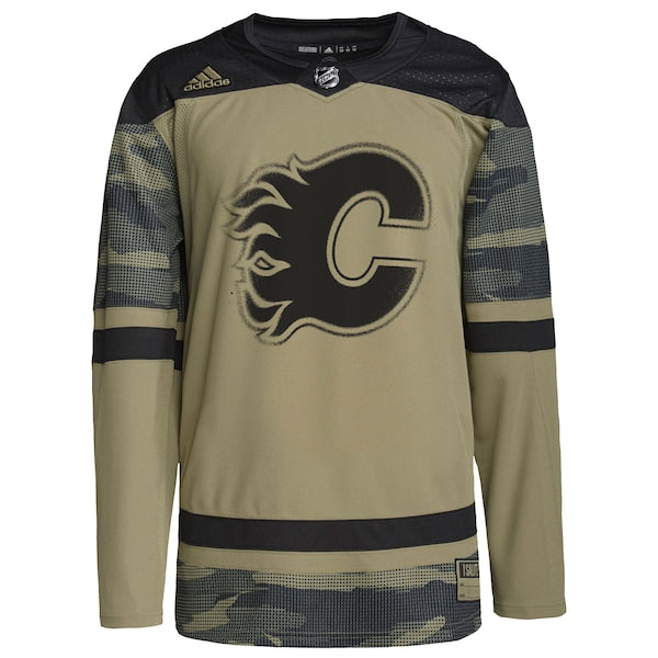 Calgary Flames adidas Logo Military Appreciation Team Authentic Practice Jersey - Camo - Image 2