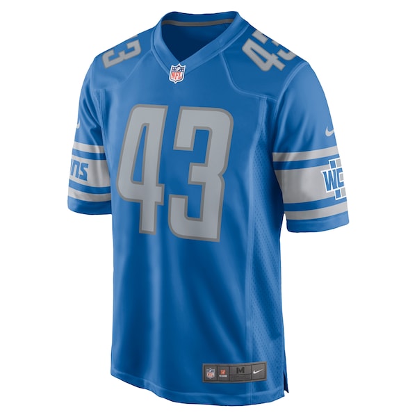 Khalil Dorsey Detroit Lions Nike Home Game Player Jersey - Blue - Image 2
