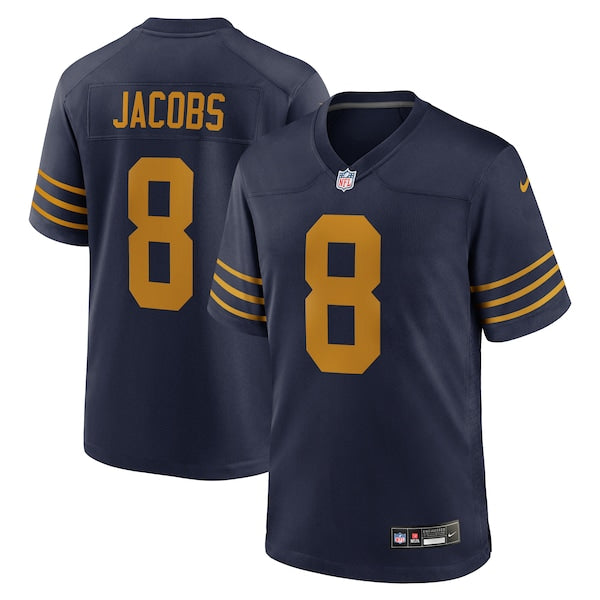 Josh Jacobs Green Bay Packers Nike The 1923 Classic Game Jersey - Navy/Green - Image 2