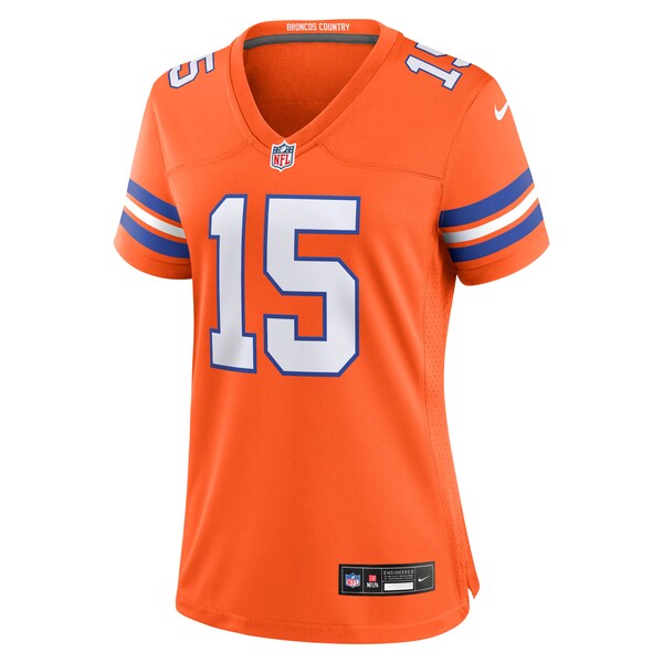 Nik Bonitto Denver Broncos Nike Women's Alternate 2 Mile High Collection 1977 Throwback Game Jersey - Orange - Image 2