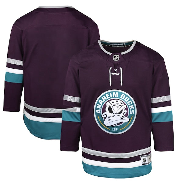 Anaheim Ducks Youth 30th Anniversary Premier Jersey?ยจC Purple