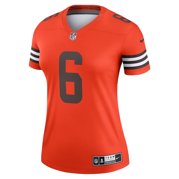 Baker Mayfield Cleveland Browns Nike Women's Inverted Legend Jersey - Orange - Image 2