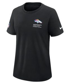 Alternative view of Denver Broncos Nike Women's 2025 NFL Crucial Catch Tri-Blend Dri-FIT T-Shirt - Black