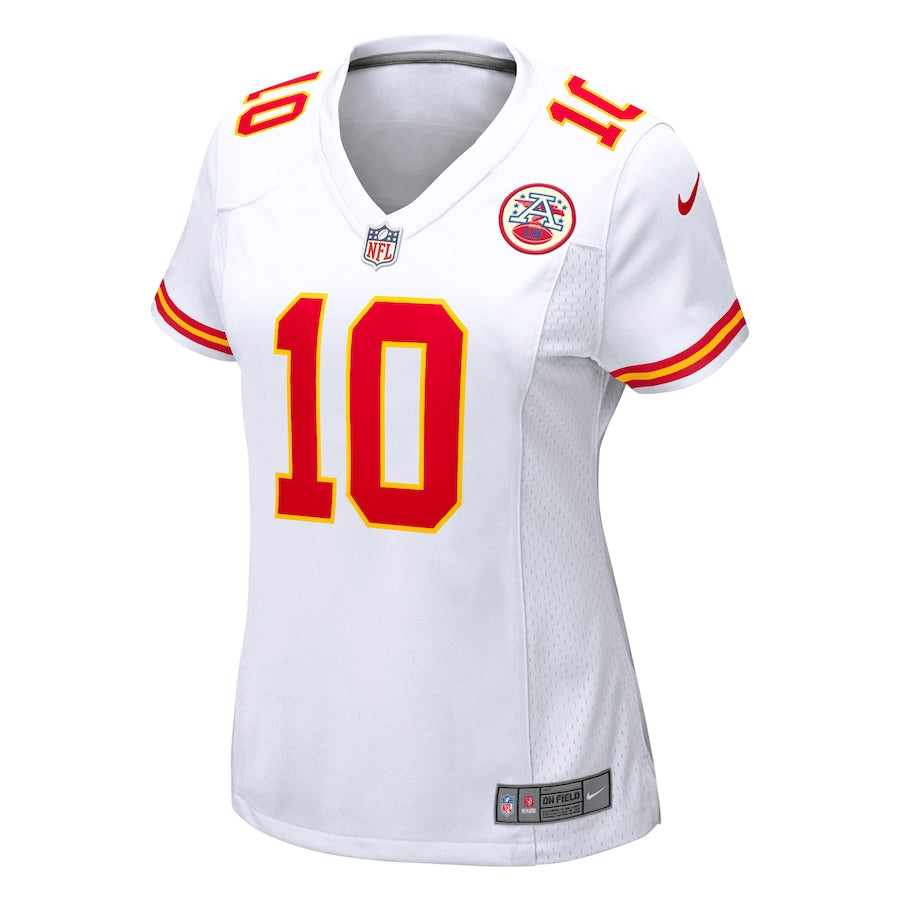 Isiah Pacheco Kansas City Chiefs Nike Women's Away Game Player Jersey - White - Image 2