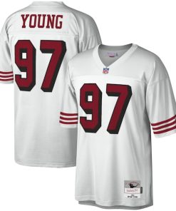 Bryant Young San Francisco 49ers Legacy Replica Jersey - White/Scarlet