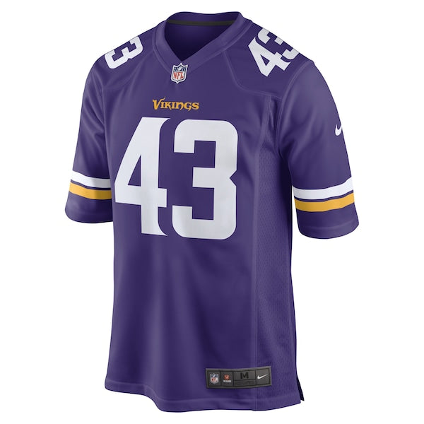 Luiji Vilain Minnesota Vikings Nike Game Player Jersey - Purple - Image 2