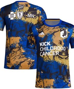 Minnesota United FC adidas 2024 MLS Works Kick Childhood Cancer x Marvel Pre-Match Top - Royal