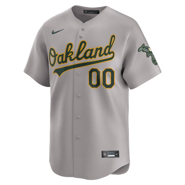 Oakland Athletics Nike Away Limited Custom Jersey - Gray - Image 2
