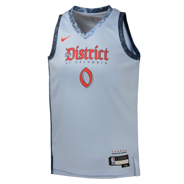 Bilal Coulibaly Washington Wizards Nike Youth 2024/25 Swingman Player Jersey - City Edition - Light Blue - Image 2