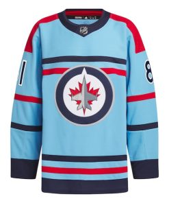 Alternative view of Kyle Connor Winnipeg Jets adidas Anniversary Primegreen Authentic Player Jersey - Light Blue