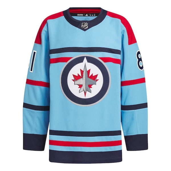Kyle Connor Winnipeg Jets adidas Anniversary Primegreen Authentic Player Jersey - Light Blue - Image 2