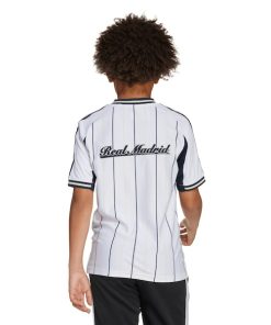 Alternative view of Los Merengues adidas Youth US Pack Full-Button Baseball Jersey - White