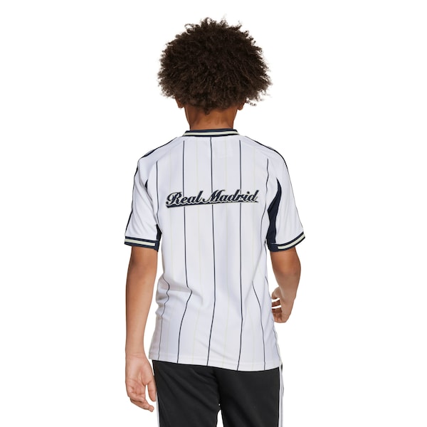 Los Merengues adidas Youth US Pack Full-Button Baseball Jersey - White - Image 2