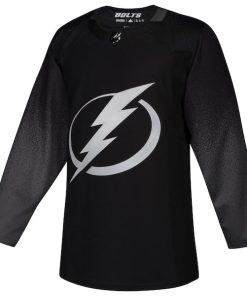 Alternative view of Tampa Bay Lightning adidas Alternate Authentic Jersey - Black