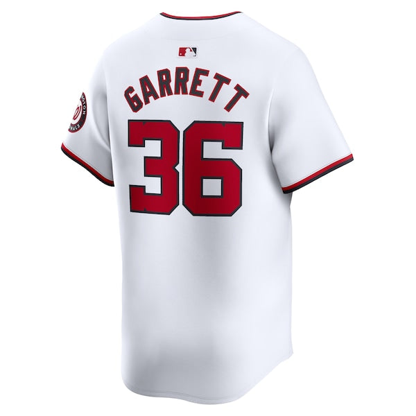 Stone Garrett Washington Nationals Nike Home Limited Player Jersey - White - Image 3