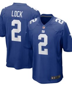 Drew Lock New York Giants Nike Team Game Jersey -  Royal