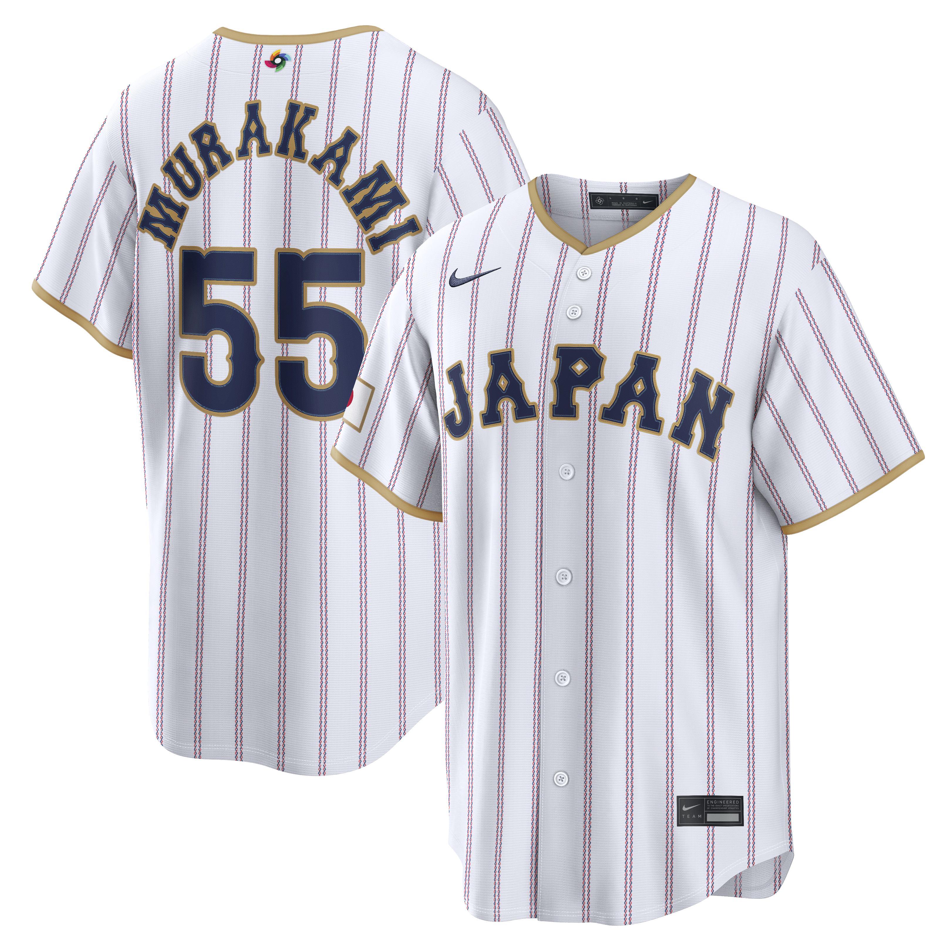 Munetaka Murakami Japan Baseball Nike 2026 World Baseball Classic Road Stadium Jersey - Navy/White - Image 6