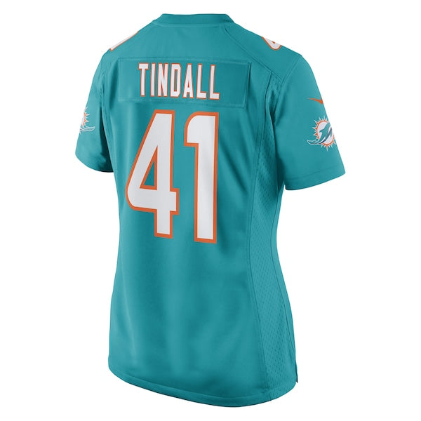 Channing Tindall Miami Dolphins Nike Women's Game Player Jersey - Aqua - Image 3