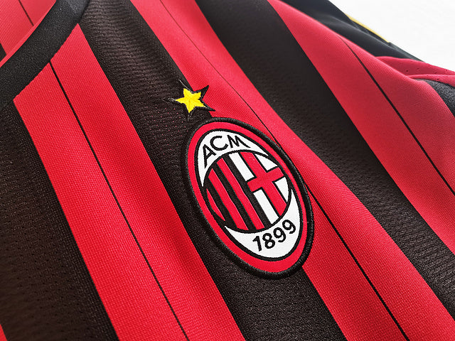AC Milan Long Sleeve 2013-14 Vintage Jersey - Image 5