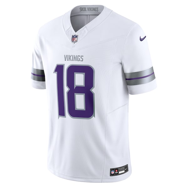 Justin Jefferson Minnesota Vikings Nike Alternate Vapor F.U.S.E. Limited Jersey - White - Image 2