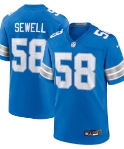 Penei Sewell Detroit Lions Nike Game Jersey - Blue/Black