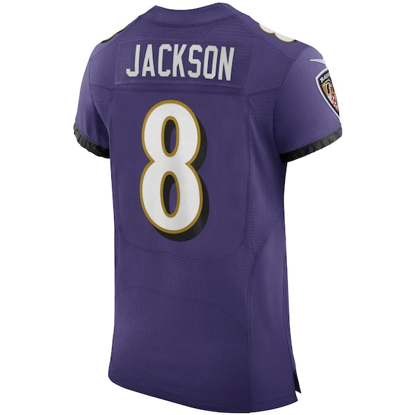 Lamar Jackson Baltimore Ravens Nike Vapor Elite Player Jersey - Purple - Image 3