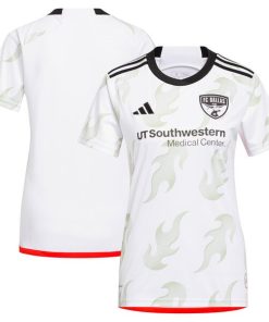 FC Dallas adidas Women's 2024 Burn Baby Burn Replica Jersey - White