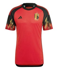 Alternative view of Belgium National Team adidas 2022/23 Home Authentic Jersey - Red