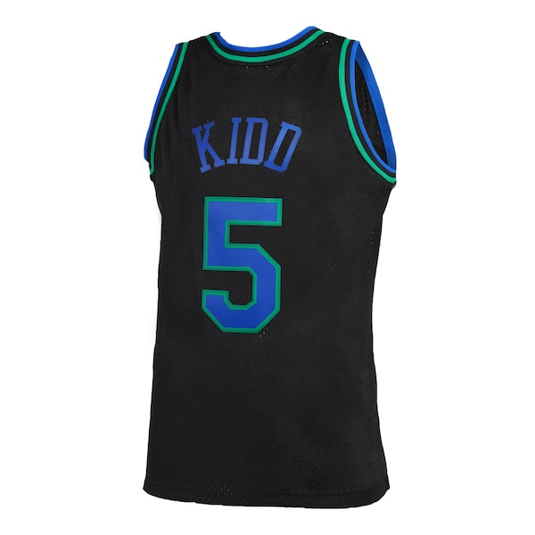 Jason Kidd Dallas Mavericks 1994/95 Hardwood Classics Reload 2.0 Swingman Jersey - Black - Image 4
