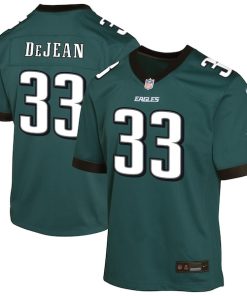 Alternative view of Cooper DeJean Philadelphia Eagles Nike Youth Game Player Jersey - Midnight Green/Kelly Green