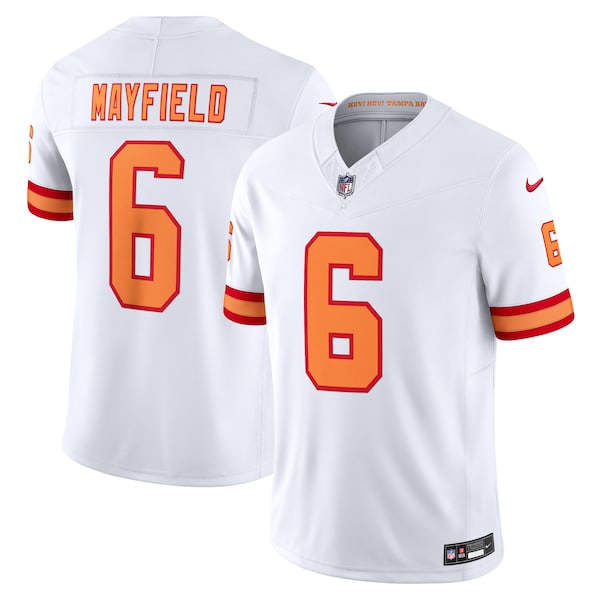Baker Mayfield '76 Tampa Bay Buccaneers Nike Vapor F.U.S.E. Player Limited Jersey - White/Orange - Image 2