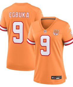Emeka Egbuka  Tampa Bay Buccaneers Nike Women's 50th Season Game Jersey - Creamsicle/White/Red