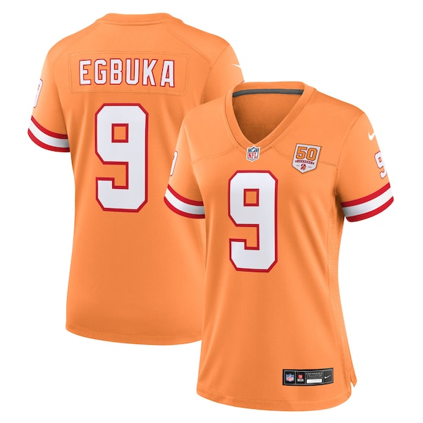 Emeka Egbuka Tampa Bay Buccaneers Nike Women's 50th Season Game Jersey - Creamsicle/White/Red