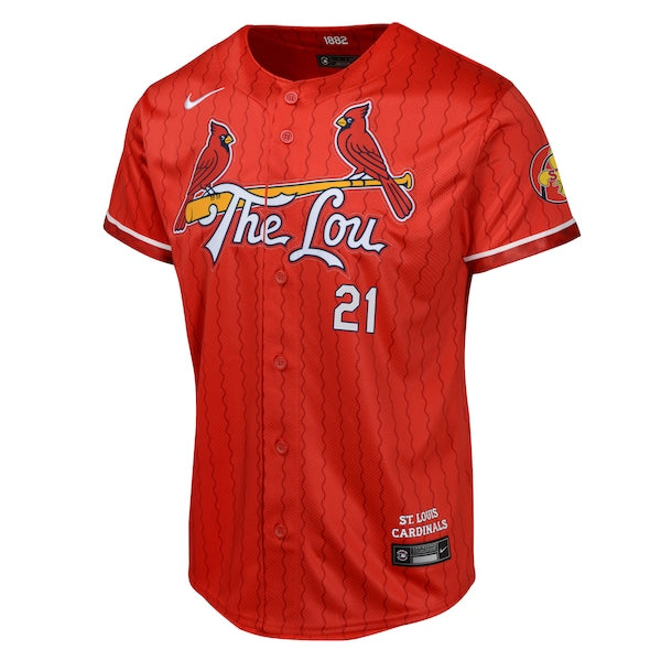 Lars Nootbaar St. Louis Cardinals Nike Youth 2024 City Connect Limited Player Jersey - Red - Image 2