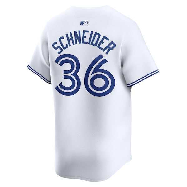 Davis Schneider Toronto Blue Jays Nike Home Limited Player Jersey - White - Image 3