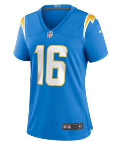 Alternative view of JK Scott Los Angeles Chargers Nike Women's Game Jersey - Powder Blue