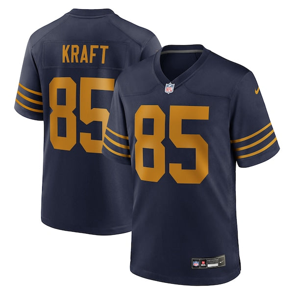 Tucker Kraft Green Bay Packers Nike Alternate Game Jersey - Navy/Green - Image 2