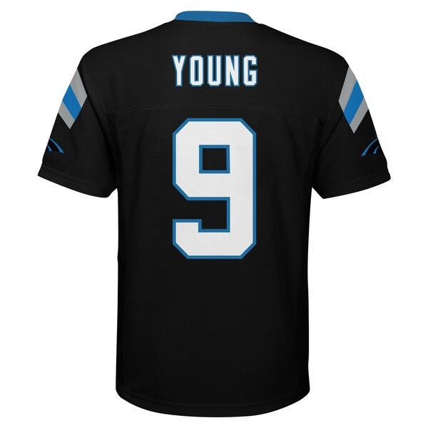 Bryce Young Carolina Panthers Youth Replica Player Jersey - Black - Image 3