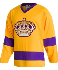 Alternative view of Los Angeles Kings adidas Team Classics Authentic Blank Jersey - Gold