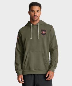 San Francisco 49ers Nike 2025 Salute to Service Sideline Standard Issue Dri-FIT Hoodie - Olive