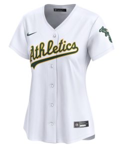 Alternative view of Oakland Athletics Nike Women's Home Limited Jersey - White