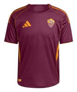 Alternative view of AS Roma adidas 2025/26 Home Authentic Jersey - Red
